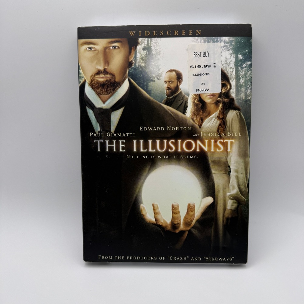The Illusionist DVD Widescreen Edward Norton Jessica Biel New Sealed Slipcover